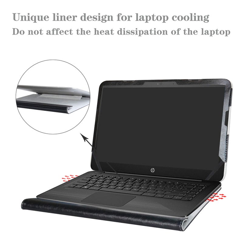 Alapmk Protective Case Cover for HP Stream 14 14-dsXXXX 14-axXXX 14-cbXXX/Stream 14 Pro & Chromebook 14 G5/14-caXXX 14-bdXXXX 14" Laptop(Not fit Chromebook 14 G2 G3 G4/14-akXXX),Black - Image 4